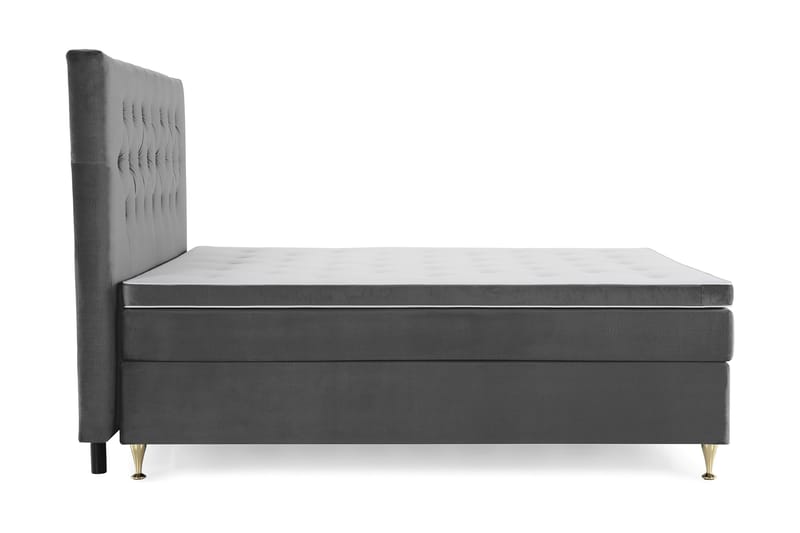 Royal Velvet Kontinentalsäng 210x210 cm - Mörkgrå - Möbler - Sovrum - Sängar - Kontinentalsängar