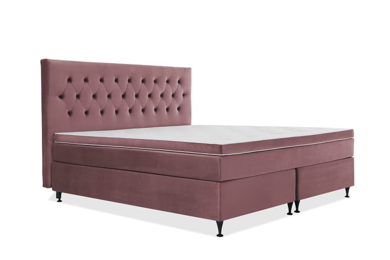 Royal Velvet Kontinentalsäng 210x210 cm - Rosa - Möbler - Sovrum - Sängar - Kontinentalsängar
