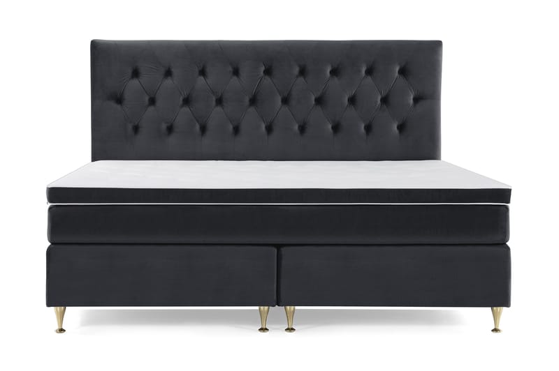 Royal Velvet Kontinentalsäng 210x210 cm - Svart - Möbler - Sovrum - Sängar - Kontinentalsängar