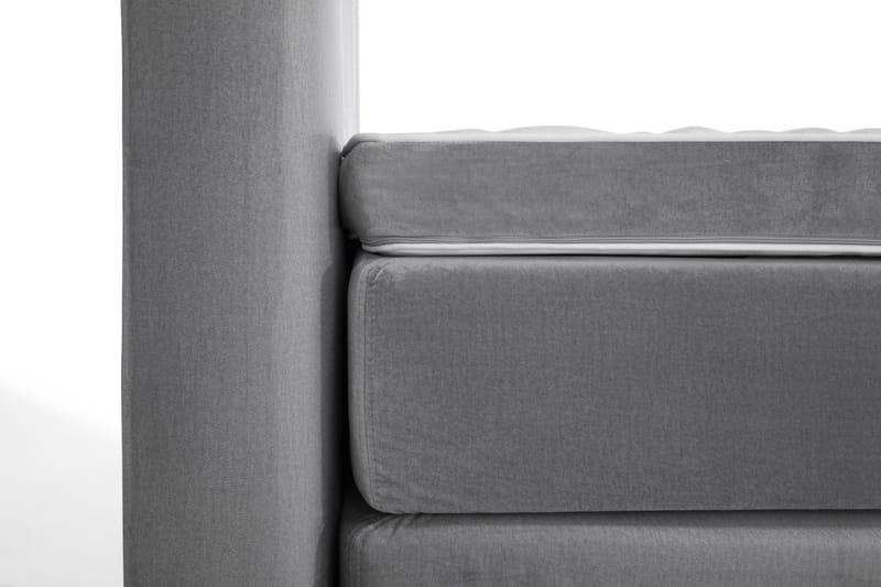 Royal Velvet Kontinentalsäng160x200 cm - Ljusgrå - Möbler - Sovrum - Sängar - Kontinentalsängar