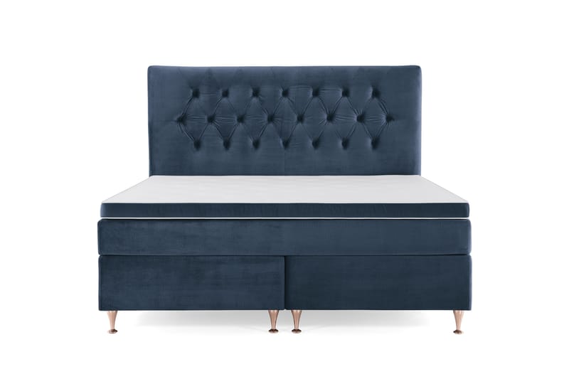 Royal Velvet Kontinentalsäng160x200 cm - Mörkblå - Möbler - Sovrum - Sängar - Kontinentalsängar