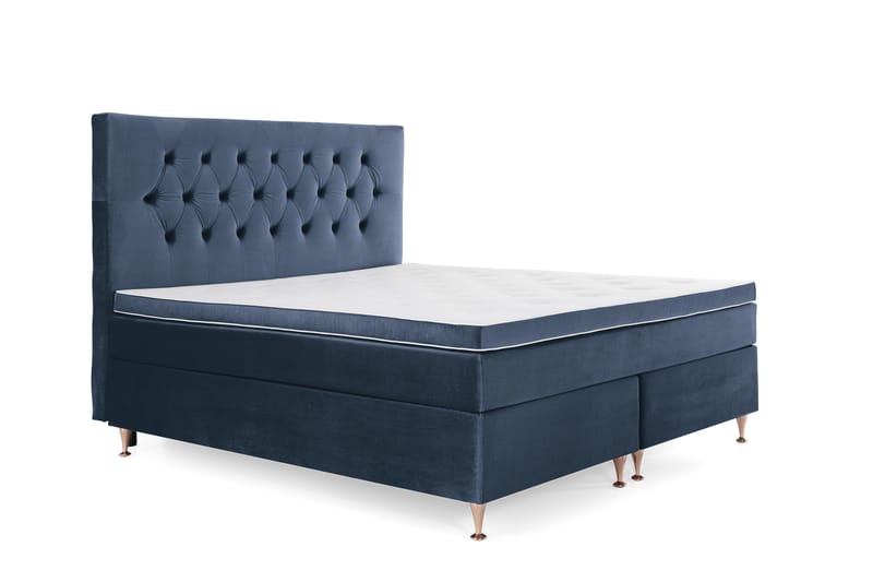 Royal Velvet Kontinentalsäng160x200 cm - Mörkblå - Möbler - Sovrum - Sängar - Kontinentalsängar