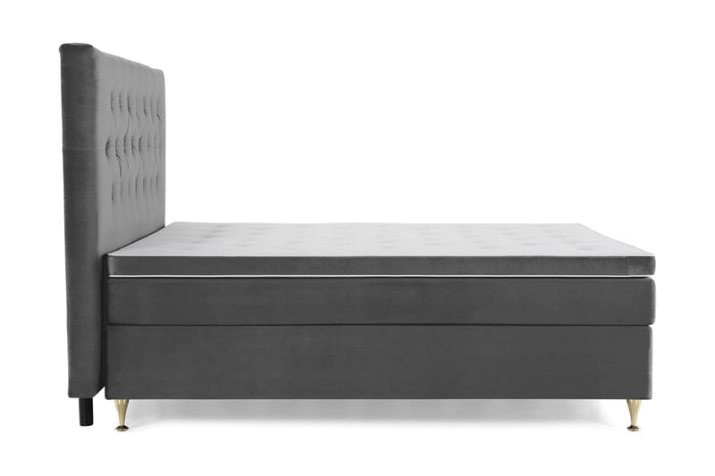 Royal Velvet Kontinentalsäng160x200 cm - Mörkgrå - Möbler - Sovrum - Sängar - Kontinentalsängar