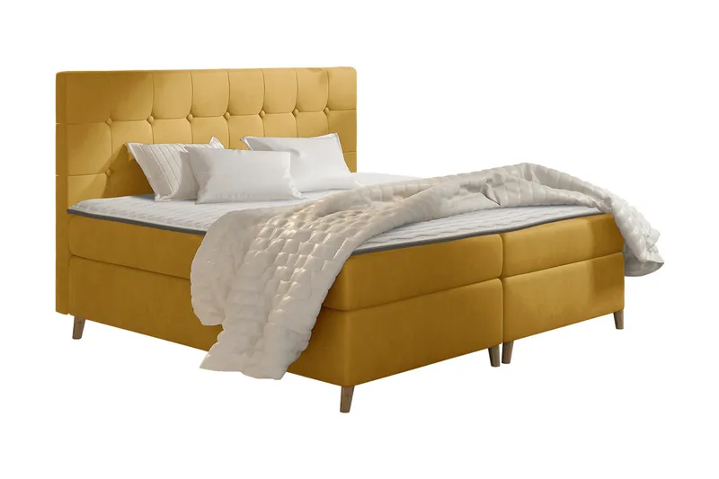 Sandham Kontinentalsäng 120x200 cm, Gul