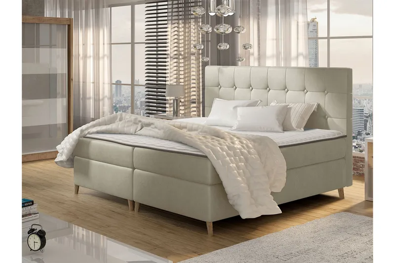 Sandham Kontinentalsäng 140x200 cm - Beige - Möbler - Sovrum - Sängar - Kontinentalsängar