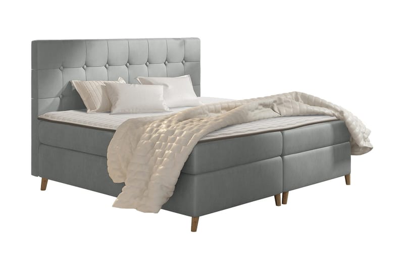 Sandham Kontinentalsäng 160x200 cm, Grå