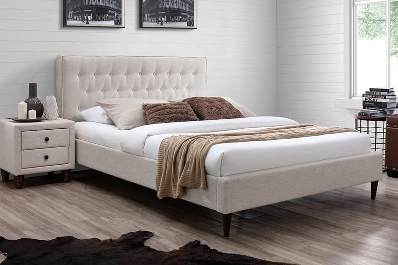 Säng EMILIA med madrass HARMONY DELUX 90x200cm - Möbler - Sovrum - Sängar - Kontinentalsängar