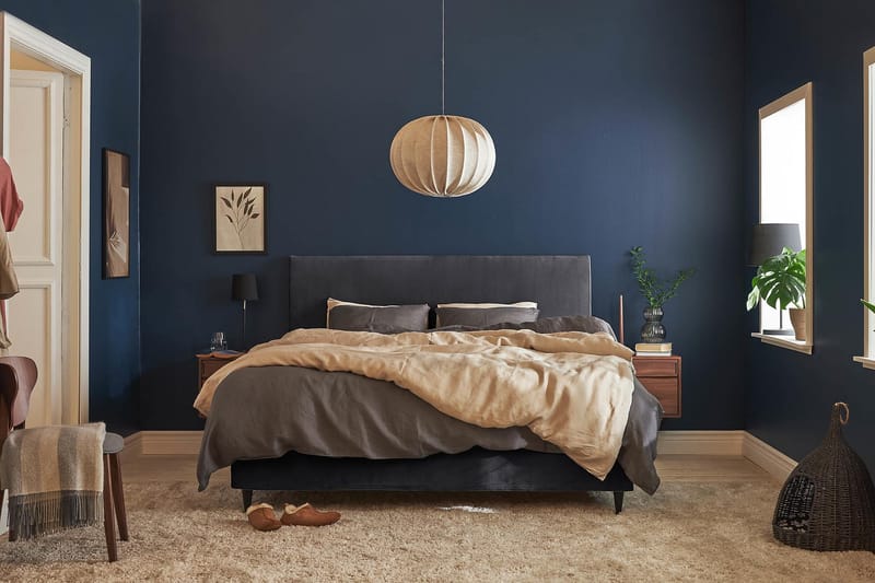 Santorini Kontinentalsäng 160x200 - Mörkgrå - Möbler - Sovrum - Sängar - Komplett Sängpaket