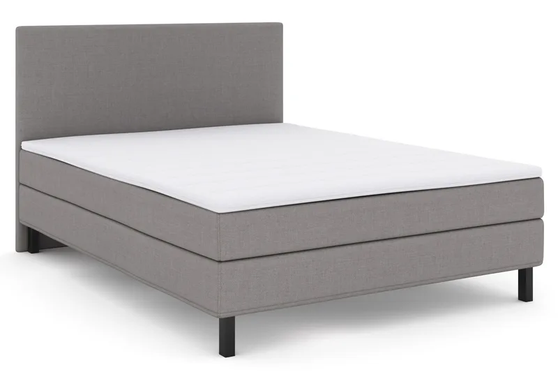 Select No 1 Komplett Sängpaket 160x200 - Ljusgrå/Svart - Möbler - Sovrum - Sängar - Kontinentalsängar