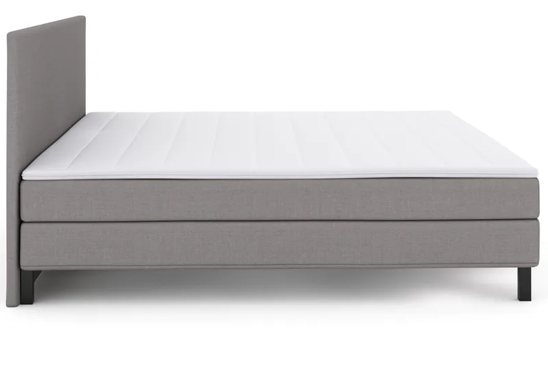 Select No 1 Komplett Sängpaket 210x210 - Ljusgrå/Svart - Möbler - Sovrum - Sängar - Kontinentalsängar
