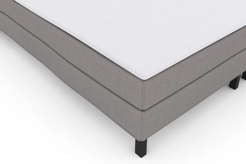 Select No 1 Komplett Sängpaket 210x210 - Ljusgrå/Svart - Möbler - Sovrum - Sängar - Kontinentalsängar