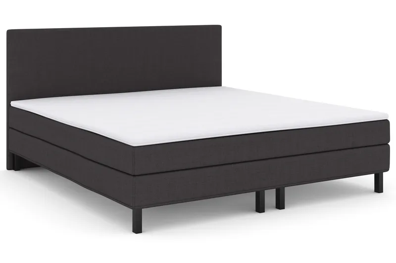 Select No 1 Komplett Sängpaket 210x210 - Mörkgrå/Svart - Möbler - Sovrum - Sängar - Kontinentalsängar