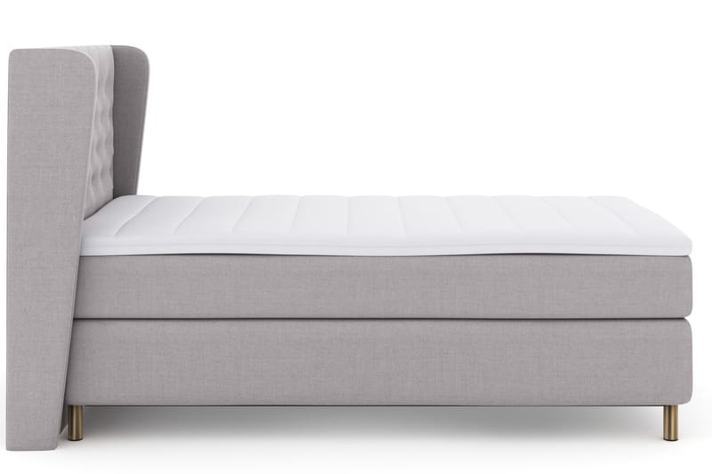 Select No 3 Komplett Sängpaket 120x200 Fast - Ljusgrå/Koppar - Möbler - Sovrum - Sängar - Kontinentalsängar