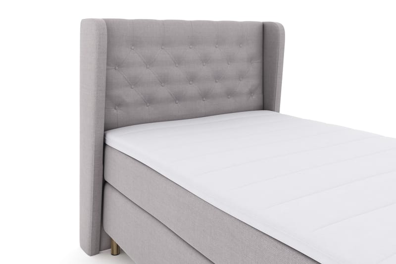 Select No 3 Komplett Sängpaket 120x200 Fast - Ljusgrå/Koppar - Möbler - Sovrum - Sängar - Kontinentalsängar