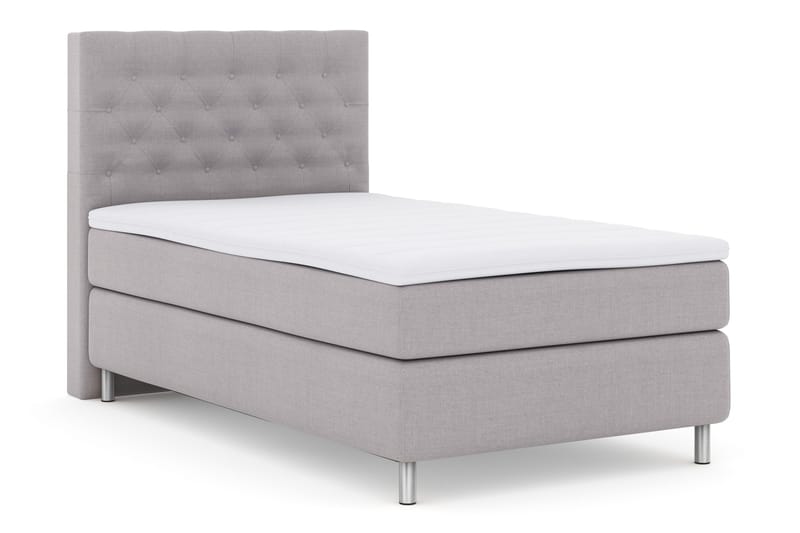 Select No 3 Komplett Sängpaket 120x200 Fast - Ljusgrå/Metall - Möbler - Sovrum - Sängar - Kontinentalsängar