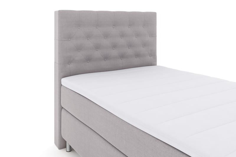 Select No 3 Komplett Sängpaket 120x200 Fast - Ljusgrå/Metall - Möbler - Sovrum - Sängar - Kontinentalsängar