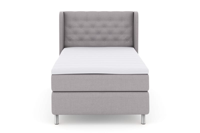 Select No 3 Komplett Sängpaket 120x200 Fast, Ljusgrå/Metall