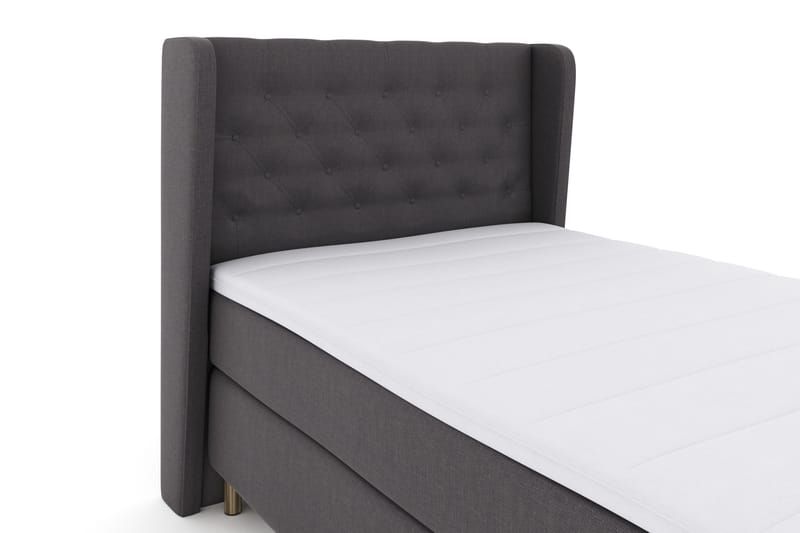 Select No 3 Komplett Sängpaket 120x200 Fast - Mörkgrå/Koppar - Möbler - Sovrum - Sängar - Kontinentalsängar