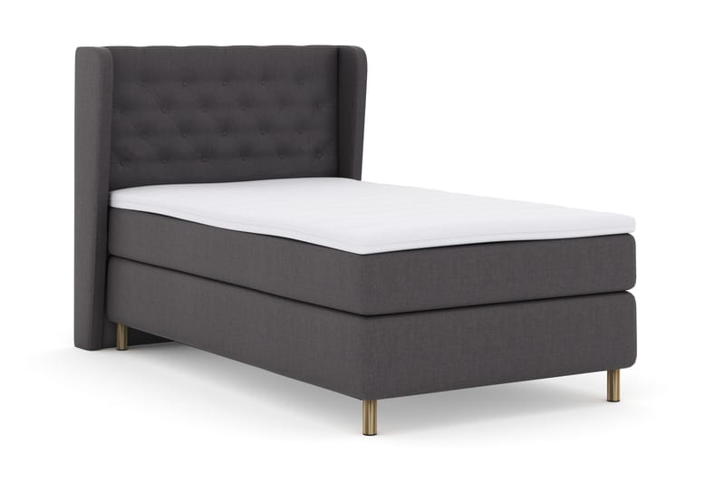 Select No 3 Komplett Sängpaket 120x200 Fast - Mörkgrå/Koppar - Möbler - Sovrum - Sängar - Kontinentalsängar