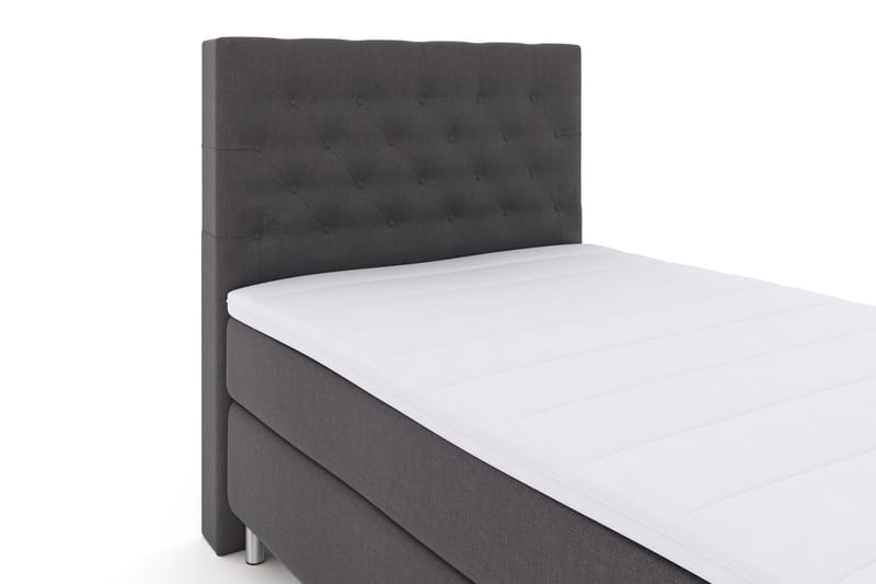 Select No 3 Komplett Sängpaket 120x200 Fast - Mörkgrå/Metall - Möbler - Sovrum - Sängar - Kontinentalsängar