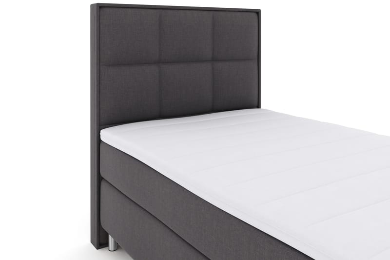 Select No 3 Komplett Sängpaket 120x200 Fast - Mörkgrå/Metall - Möbler - Sovrum - Sängar - Kontinentalsängar