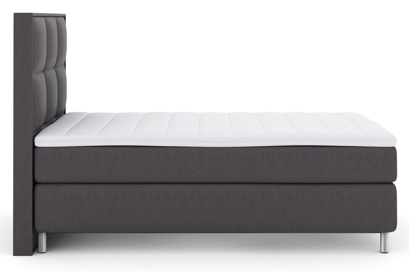 Select No 3 Komplett Sängpaket 120x200 Fast - Mörkgrå/Metall - Möbler - Sovrum - Sängar - Kontinentalsängar