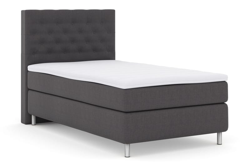 Select No 3 Komplett Sängpaket 120x200 Fast - Mörkgrå/Metall - Möbler - Sovrum - Sängar - Kontinentalsängar