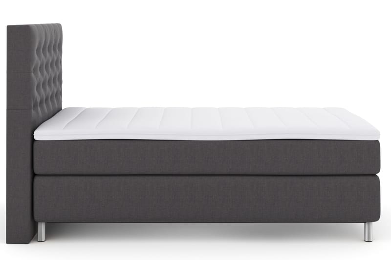 Select No 3 Komplett Sängpaket 120x200 Fast - Mörkgrå/Metall - Möbler - Sovrum - Sängar - Kontinentalsängar
