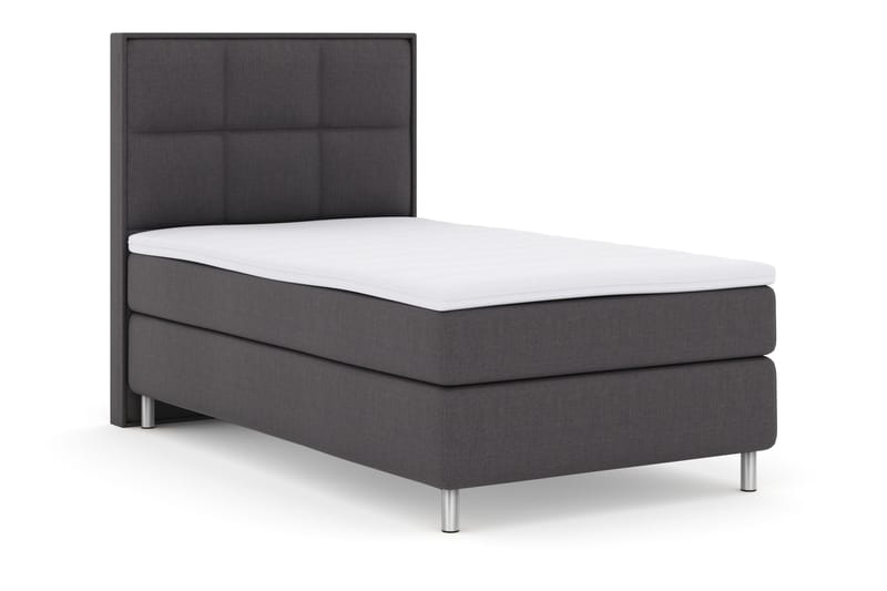 Select No 3 Komplett Sängpaket 120x200 Fast - Mörkgrå/Metall - Möbler - Sovrum - Sängar - Kontinentalsängar
