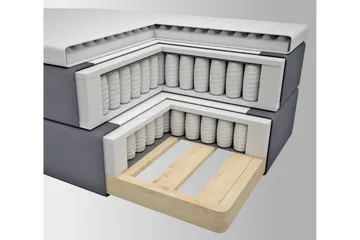 Select No 3 Komplett Sängpaket 120x200 Medium - Beige/Koppar - Möbler - Sovrum - Sängar - Kontinentalsängar