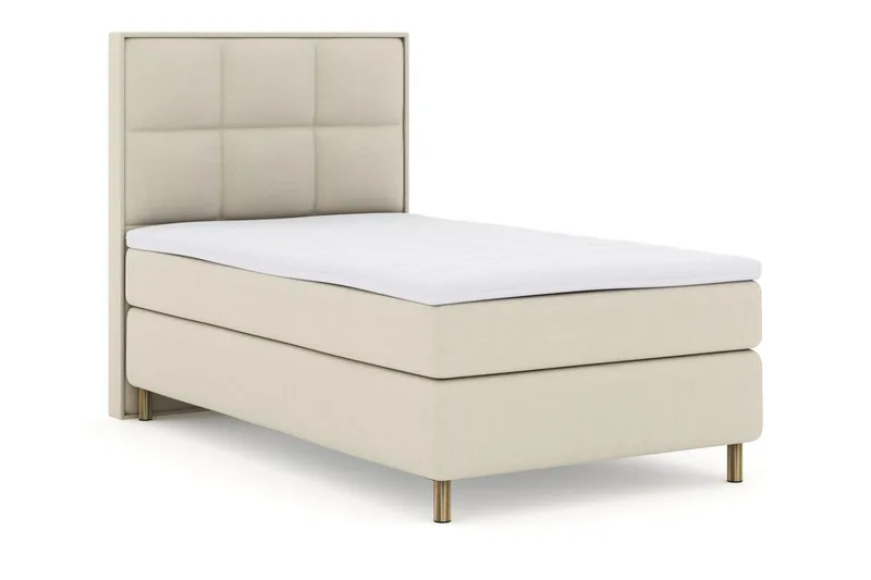 Select No 3 Komplett Sängpaket 120x200 Medium - Beige/Koppar - Möbler - Sovrum - Sängar - Kontinentalsängar