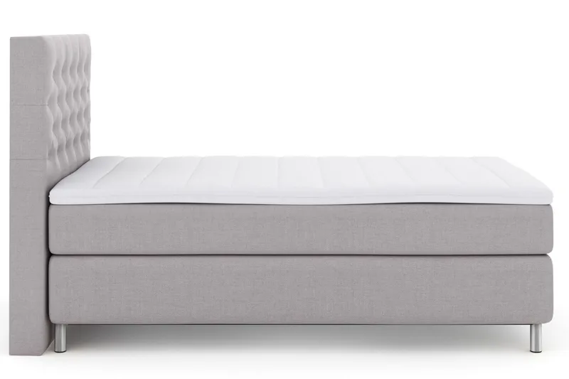 Select No 3 Komplett Sängpaket 120x200 Medium - Ljusgrå/Metall - Möbler - Sovrum - Sängar - Kontinentalsängar