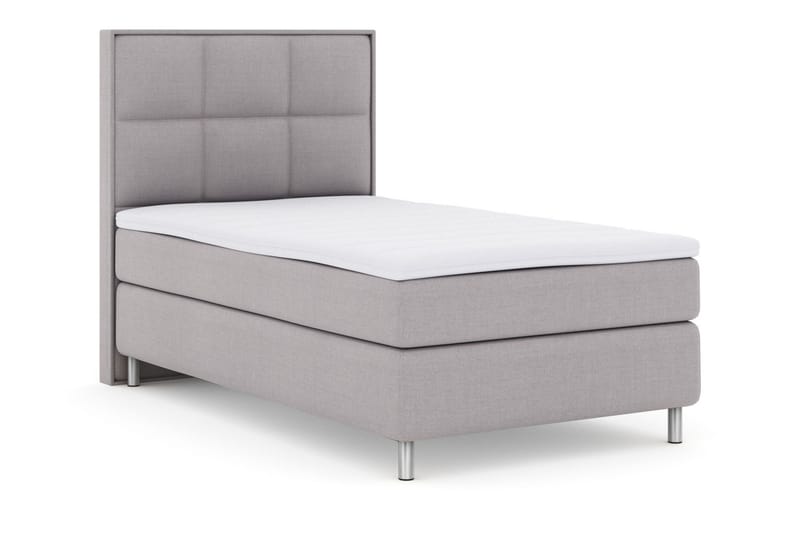Select No 3 Komplett Sängpaket 120x200 Medium - Ljusgrå/Metall - Möbler - Sovrum - Sängar - Kontinentalsängar