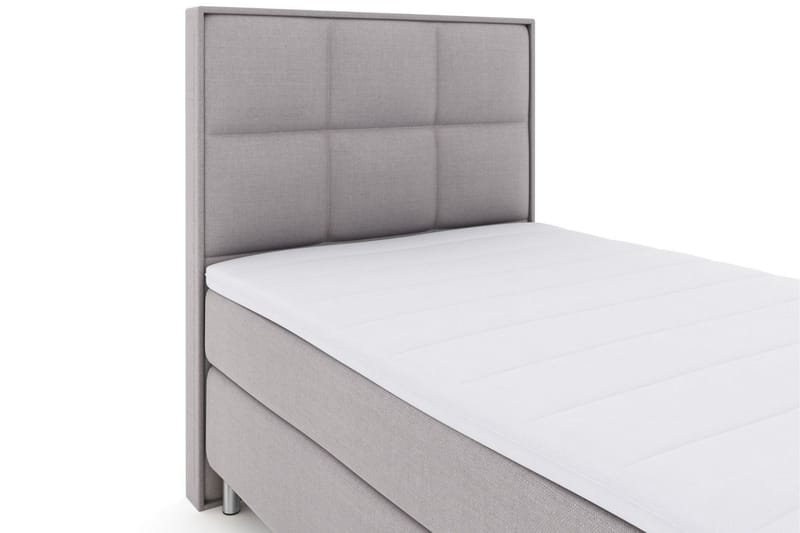 Select No 3 Komplett Sängpaket 120x200 Medium - Ljusgrå/Metall - Möbler - Sovrum - Sängar - Kontinentalsängar