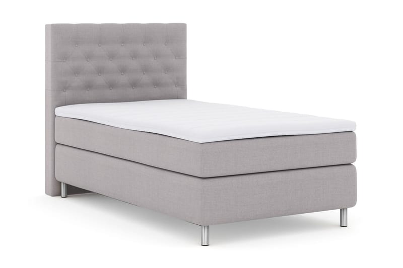 Select No 3 Komplett Sängpaket 120x200 Medium - Ljusgrå/Metall - Möbler - Sovrum - Sängar - Kontinentalsängar