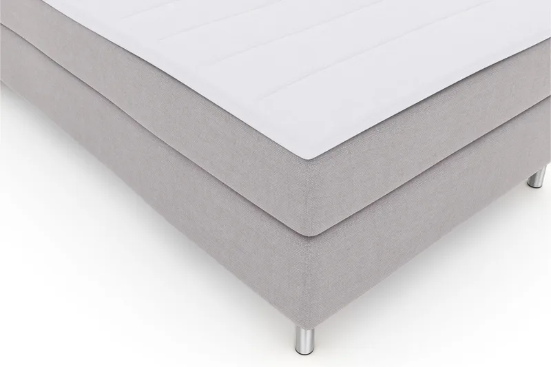 Select No 3 Komplett Sängpaket 120x200 Medium - Ljusgrå/Metall - Möbler - Sovrum - Sängar - Kontinentalsängar