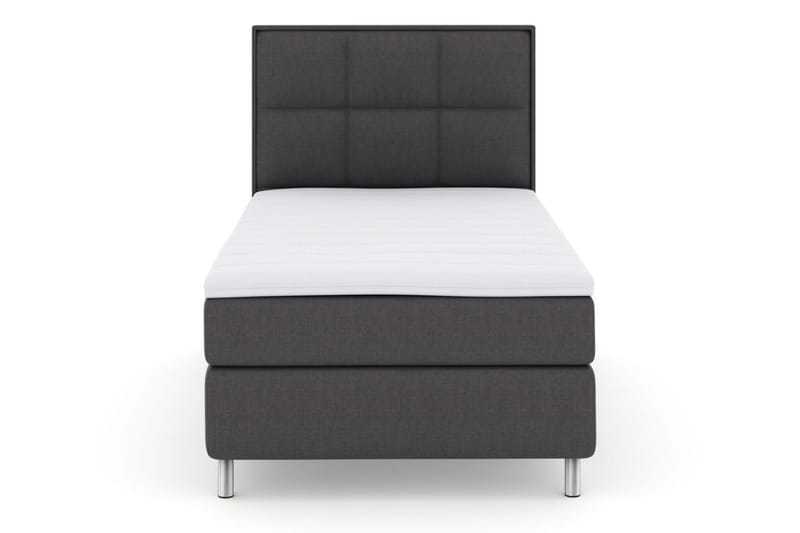 Select No 3 Komplett Sängpaket 120x200 Medium, Mörkgrå/Metall