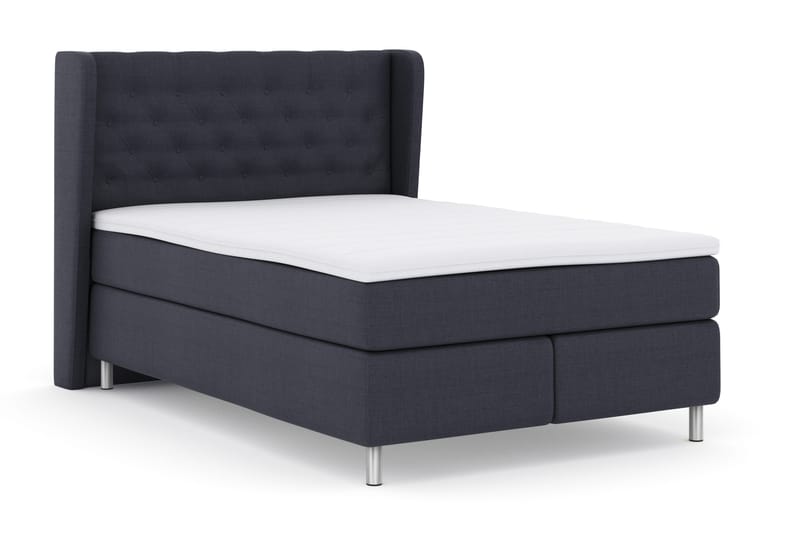 Select No 3 Komplett Sängpaket 140x200 Fast - Blå/Metall - Möbler - Sovrum - Sängar - Kontinentalsängar