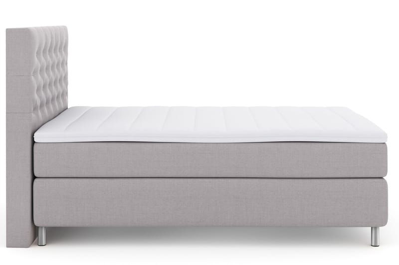 Select No 3 Komplett Sängpaket 140x200 Fast - Ljusgrå/Metall - Möbler - Sovrum - Sängar - Kontinentalsängar
