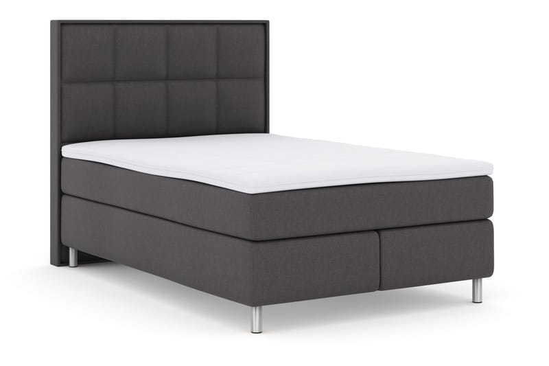 Select No 3 Komplett Sängpaket 140x200 Fast - Mörkgrå/Metall - Möbler - Sovrum - Sängar - Kontinentalsängar