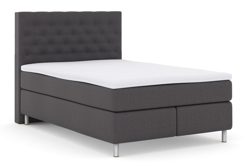 Select No 3 Komplett Sängpaket 140x200 Fast - Mörkgrå/Metall - Möbler - Sovrum - Sängar - Kontinentalsängar