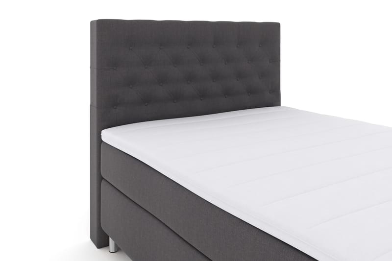 Select No 3 Komplett Sängpaket 140x200 Fast - Mörkgrå/Metall - Möbler - Sovrum - Sängar - Kontinentalsängar