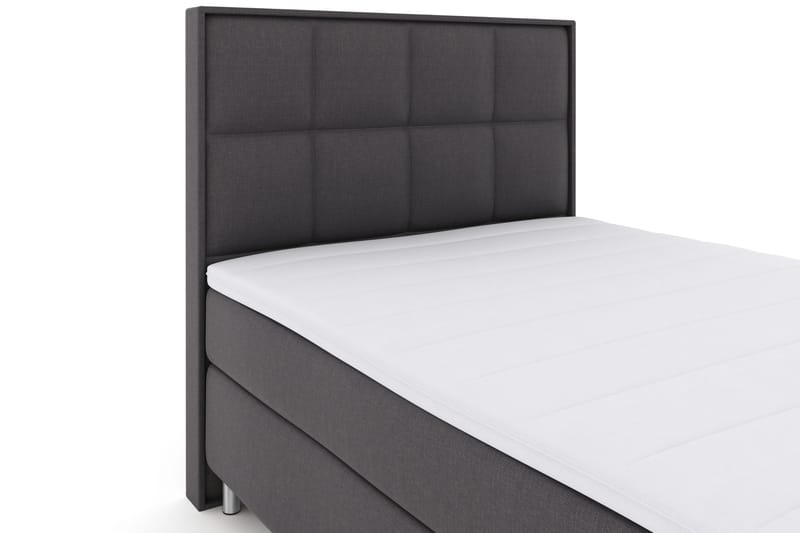 Select No 3 Komplett Sängpaket 140x200 Fast - Mörkgrå/Metall - Möbler - Sovrum - Sängar - Kontinentalsängar