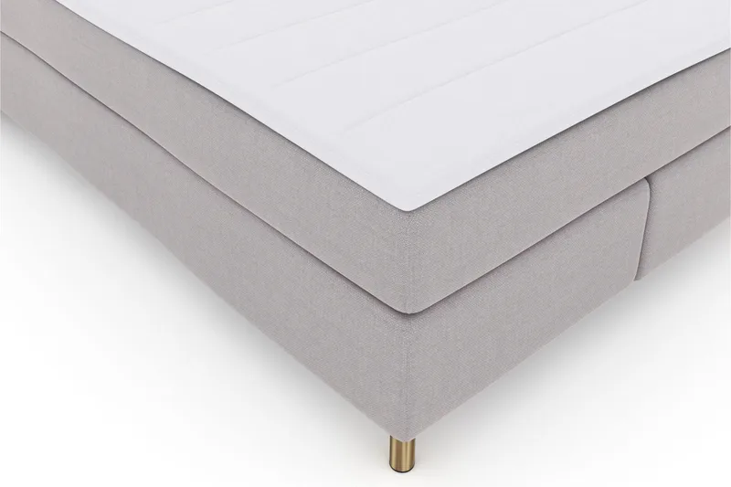 Select No 3 Komplett Sängpaket 140x200 Fast/Medium - Ljusgrå/Koppar - Möbler - Sovrum - Sängar - Kontinentalsängar