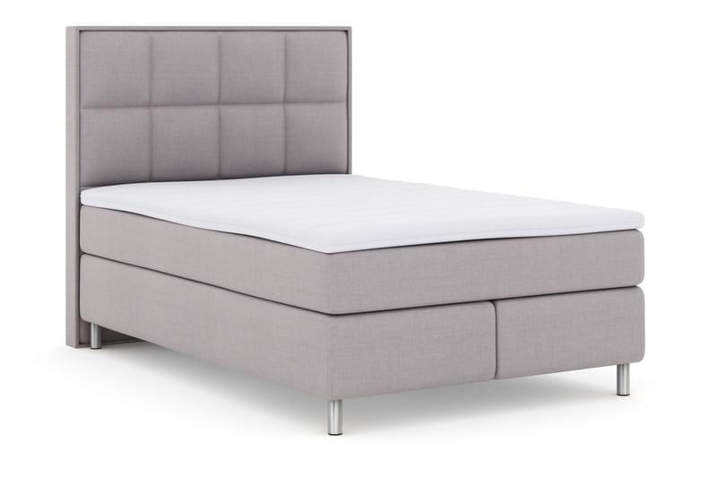 Select No 3 Komplett Sängpaket 140x200 Fast/Medium - Ljusgrå/Metall - Möbler - Sovrum - Sängar - Kontinentalsängar