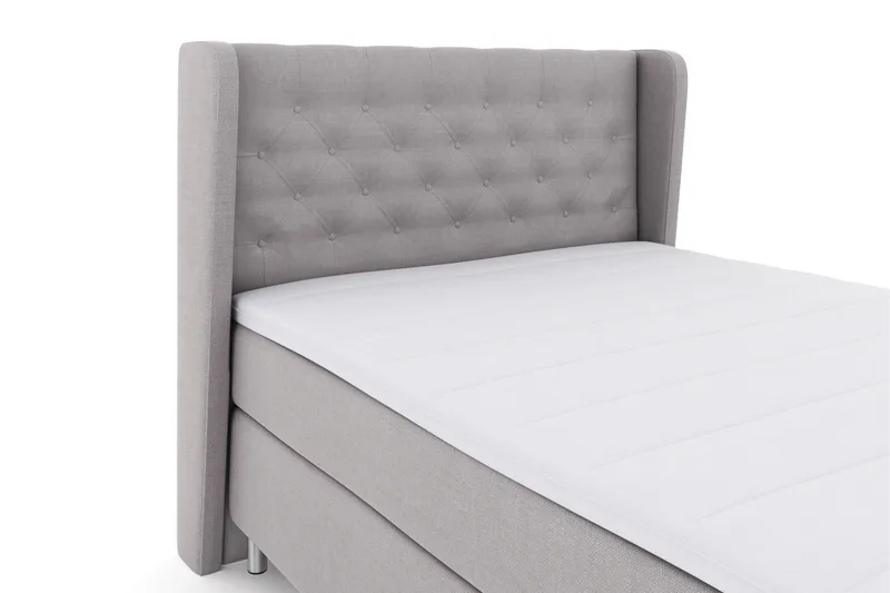 Select No 3 Komplett Sängpaket 140x200 Fast/Medium - Ljusgrå/Metall - Möbler - Sovrum - Sängar - Kontinentalsängar