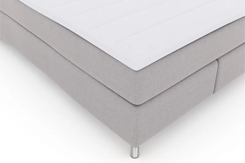 Select No 3 Komplett Sängpaket 140x200 Fast/Medium - Ljusgrå/Metall - Möbler - Sovrum - Sängar - Kontinentalsängar