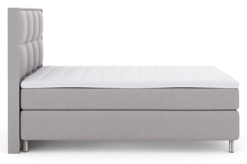 Select No 3 Komplett Sängpaket 140x200 Fast/Medium - Ljusgrå/Metall - Möbler - Sovrum - Sängar - Kontinentalsängar