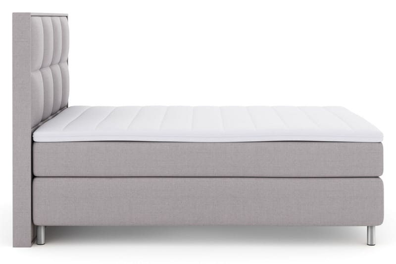 Select No 3 Komplett Sängpaket 140x200 Fast/Medium - Ljusgrå/Metall - Möbler - Sovrum - Sängar - Kontinentalsängar