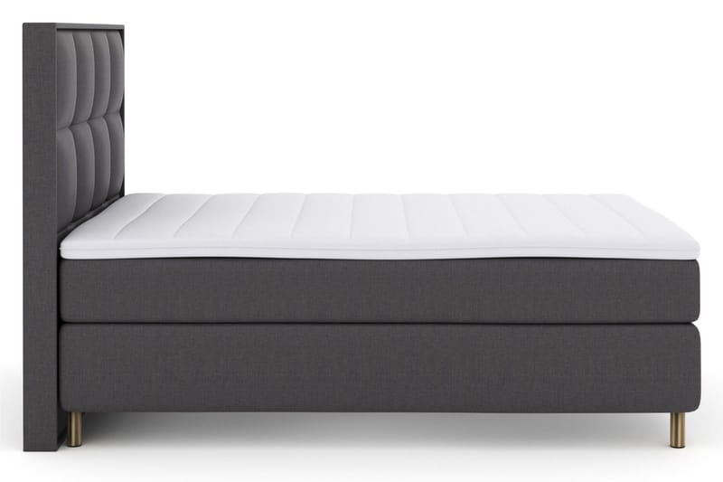 Select No 3 Komplett Sängpaket 140x200 Fast/Medium - Mörkgrå/Koppar - Möbler - Sovrum - Sängar - Kontinentalsängar